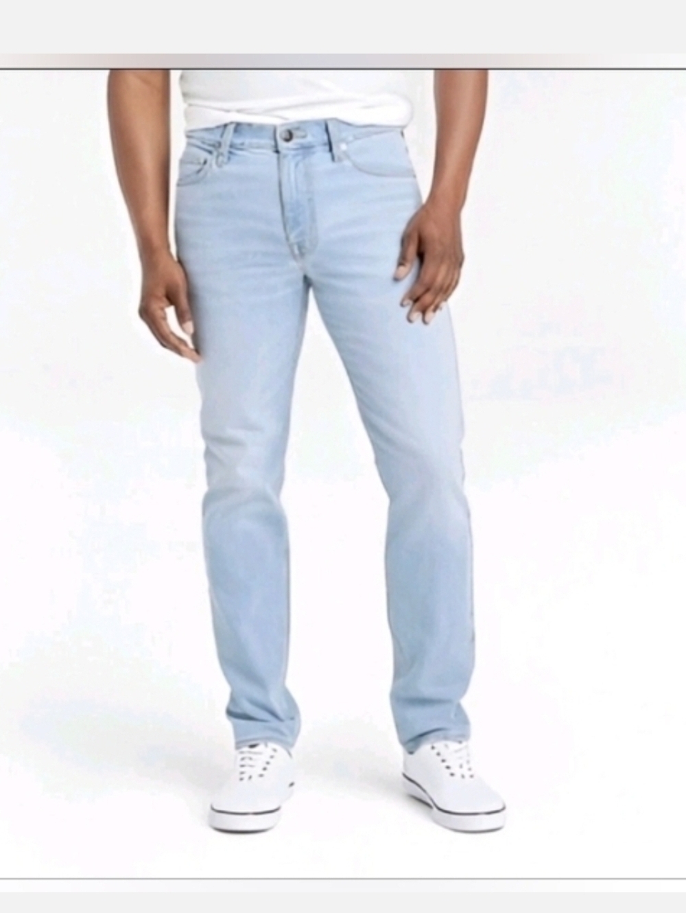 Goodfellow & Co Men's Slim Fit Hemp Jeans Blue Denim Wash 40x32